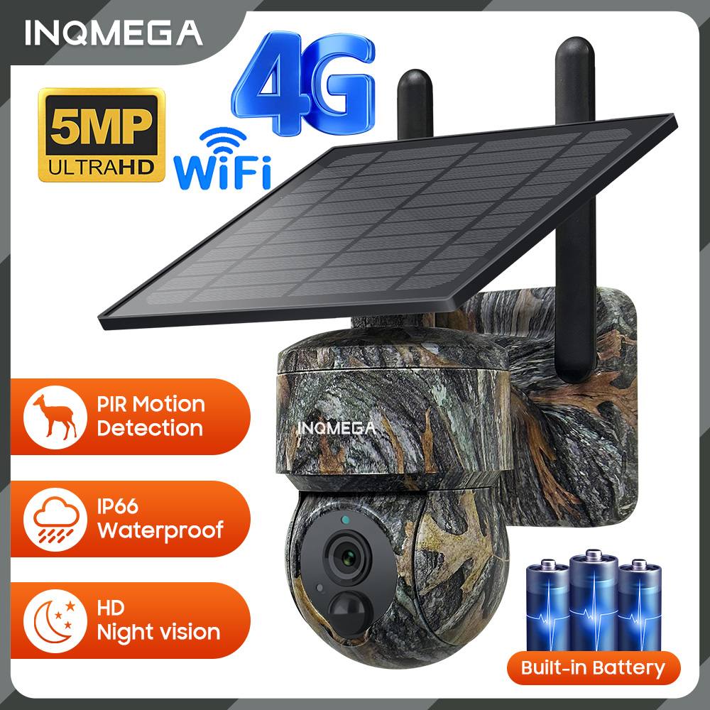 Outdoor Power Monitor - Inqmega 5mp 4g/wifi câmera de segurança