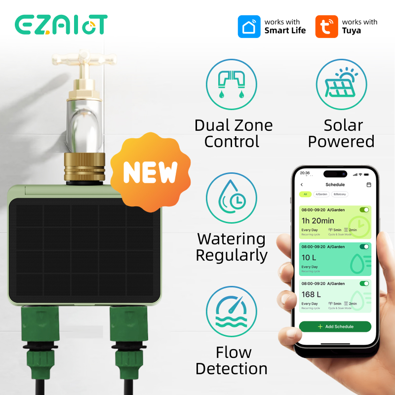Power Zone Outdoor Timer - Controlador de Irrigação Inteligente Tuya Wifi