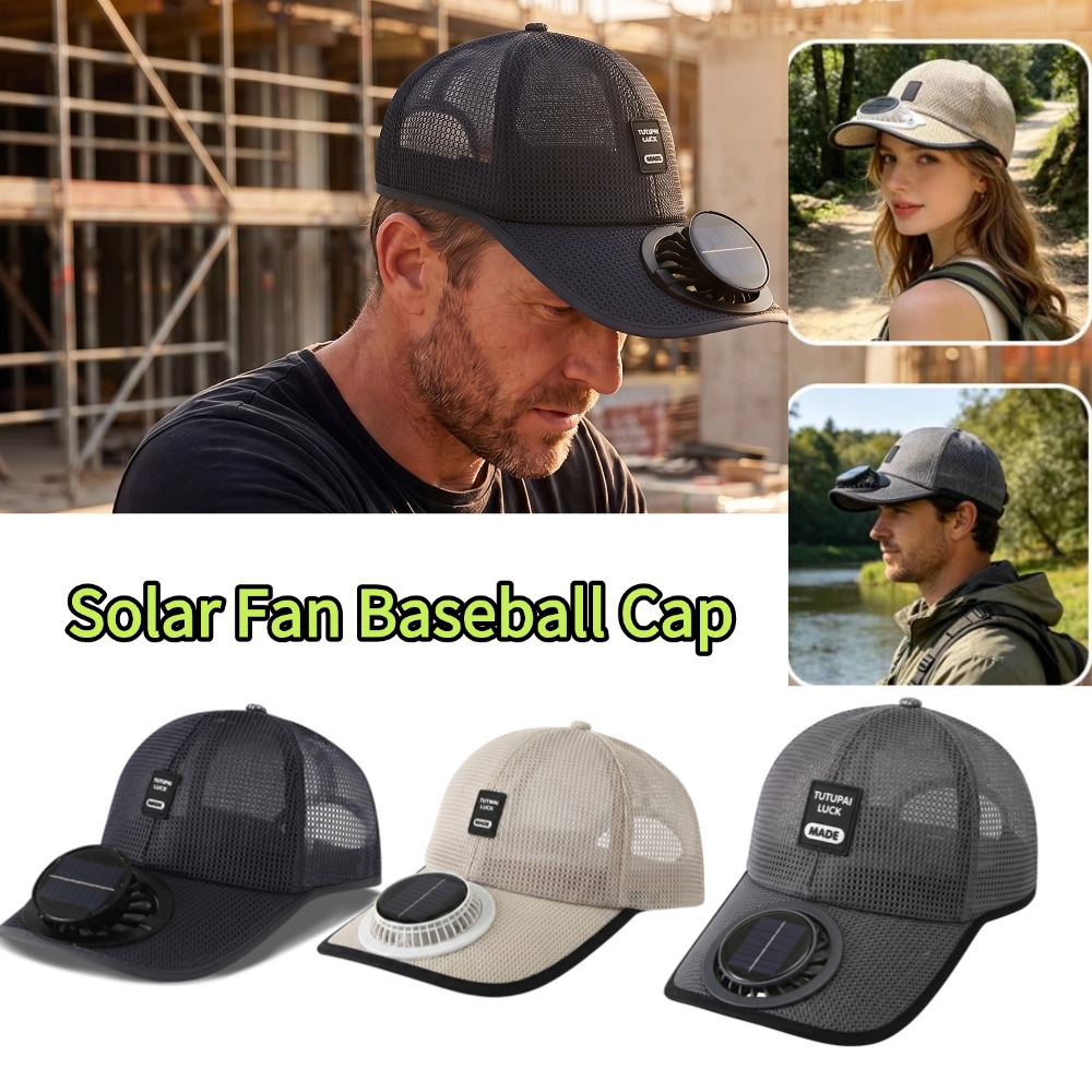Outdoor Powersports - Boné Unissex com Ventilador Solar Recarregável,