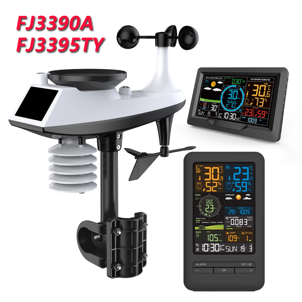 Outdoor Power Meter - Fj3395ty/fj3390a estação meteorológica sensor termômetro interno