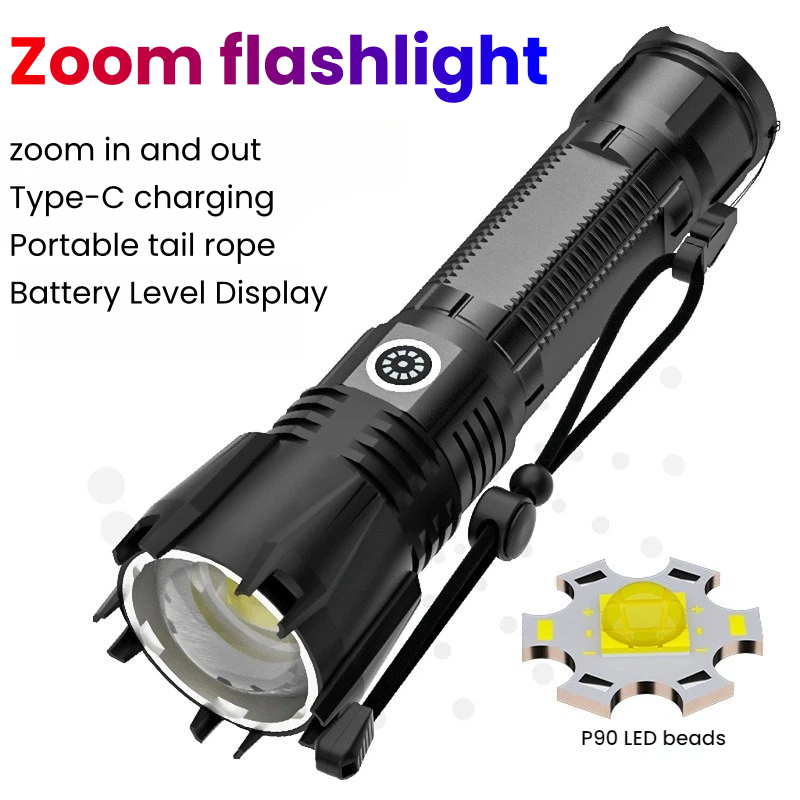 Outdoor Power Meter - Lanterna LED P90 de Alta Potência