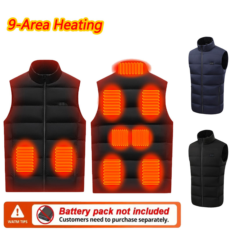 Outdoor Powersports - Colete de aquecimento de 9 áreas