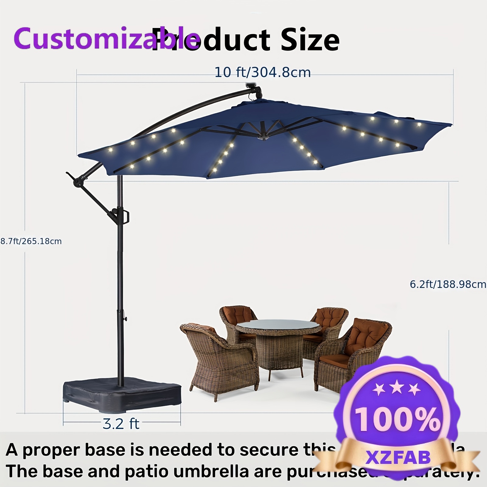 Guarda-Sol Solar de 10 Pés par - Outdoor Power Direct avaliação e preço