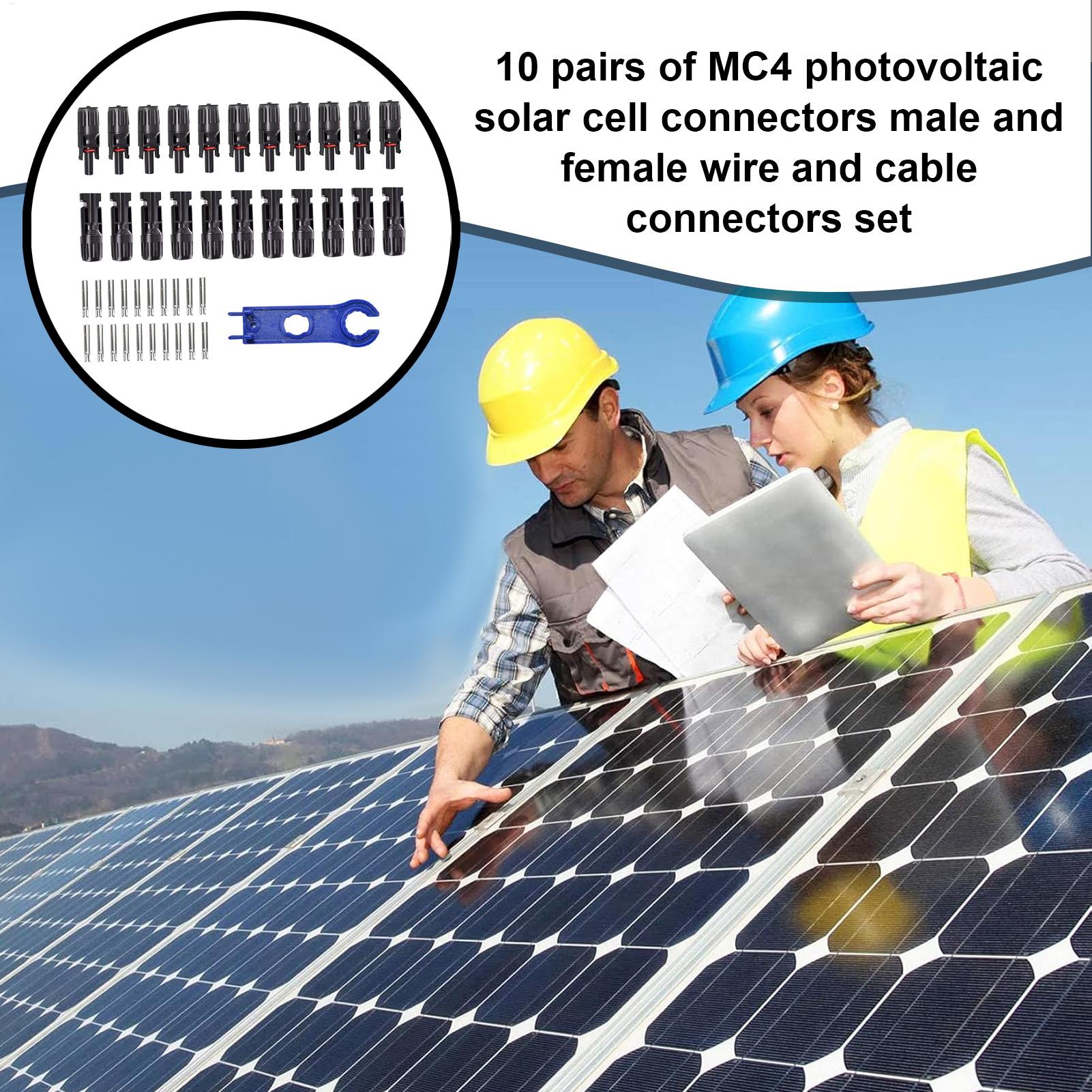 10 pares de conectores solares - Outdoor Power Board avaliação e preço