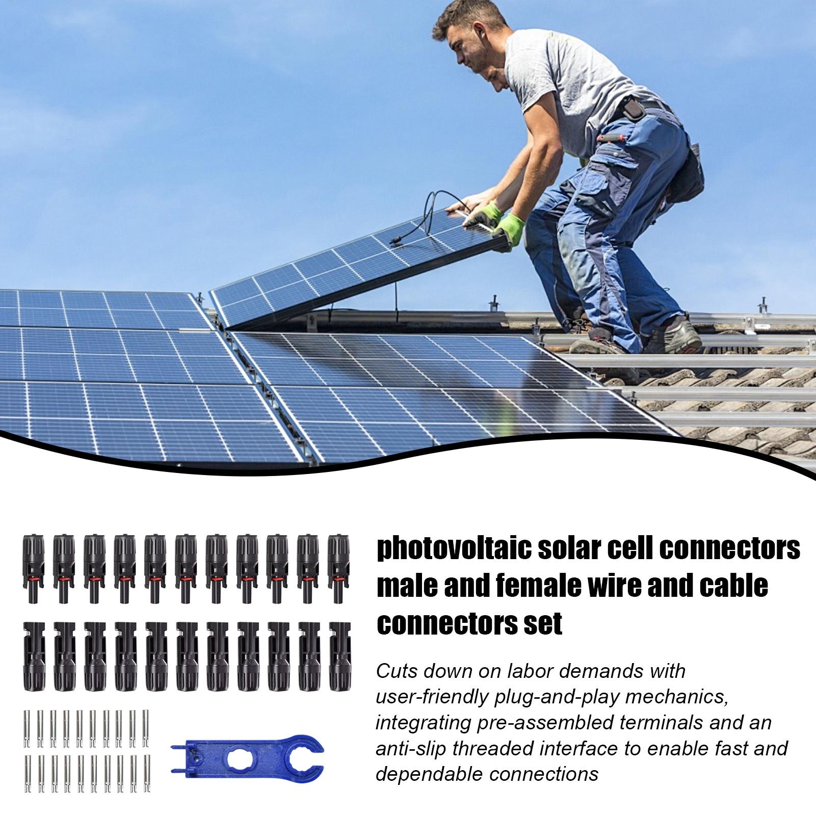 10 pares de conectores solares - Outdoor Power Board avaliação e preço