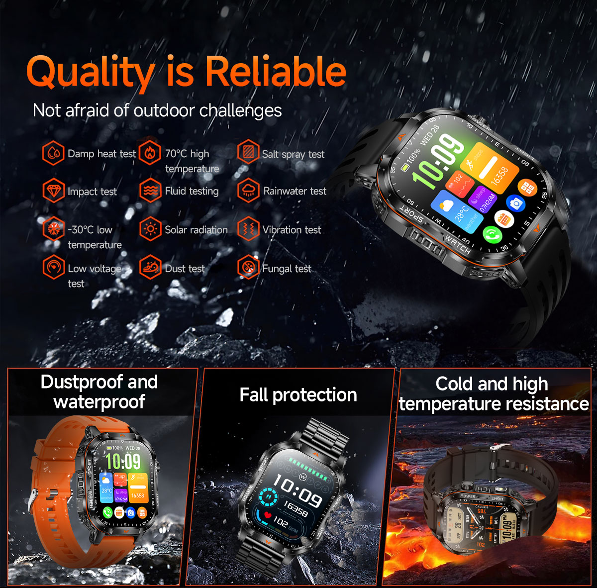 Relógio inteligente masculino  - Outdoor Power Meter Box avaliação e preço