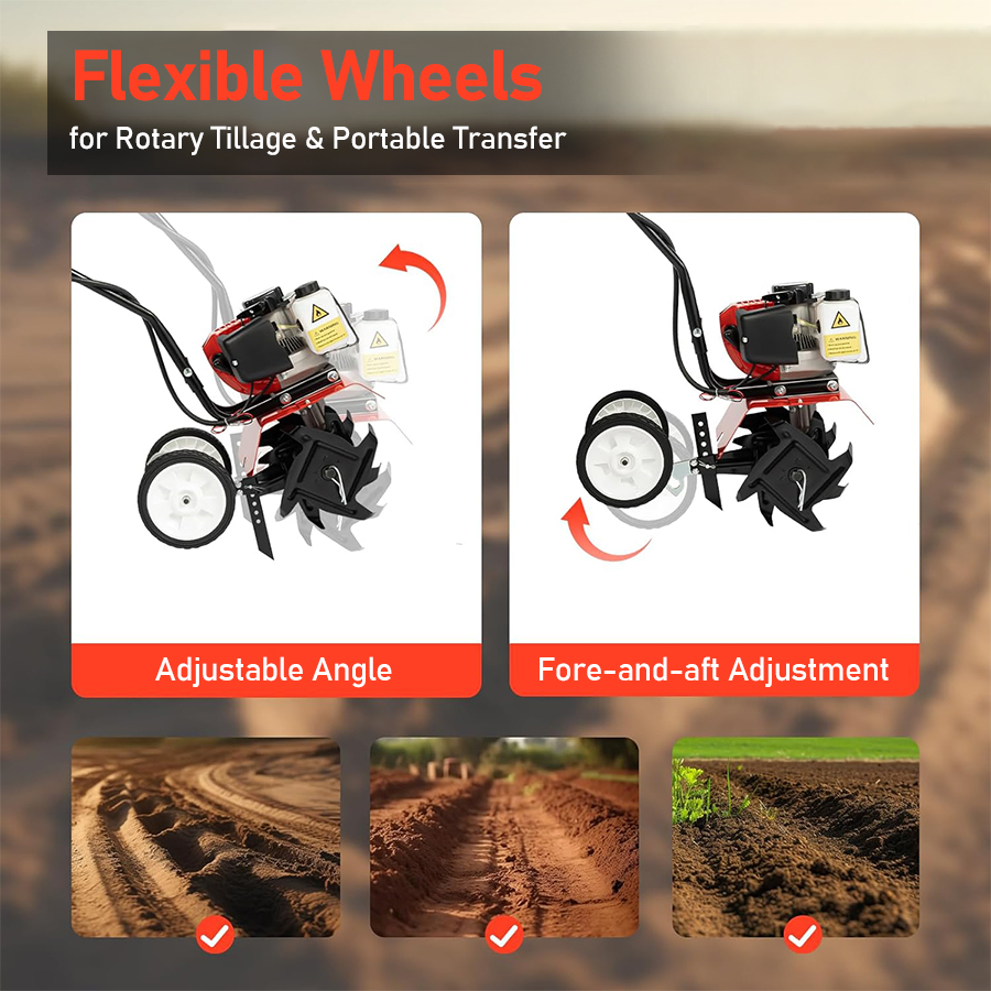 Microcultivador a Gasolina, Fe - Garden Tiller Mini avaliação e preço