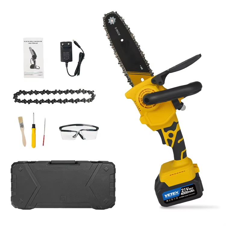 Novo design 21v 4000mah li-ion - Electric Chainsaw Battery avaliação e preço