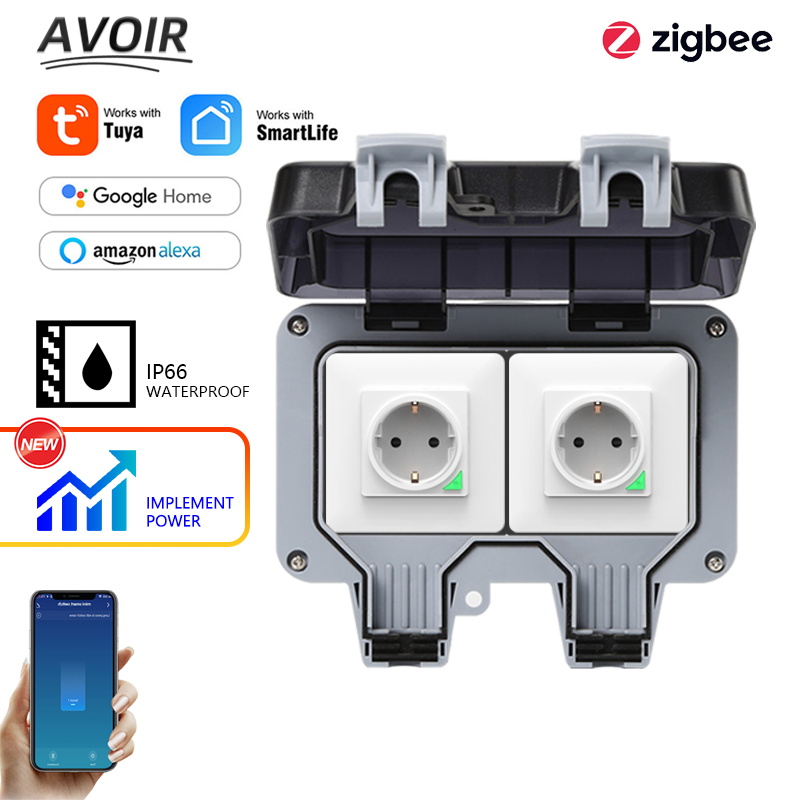 Avoir tuya zigbee soquetes elé - Outdoor Power Meter avaliação e preço
