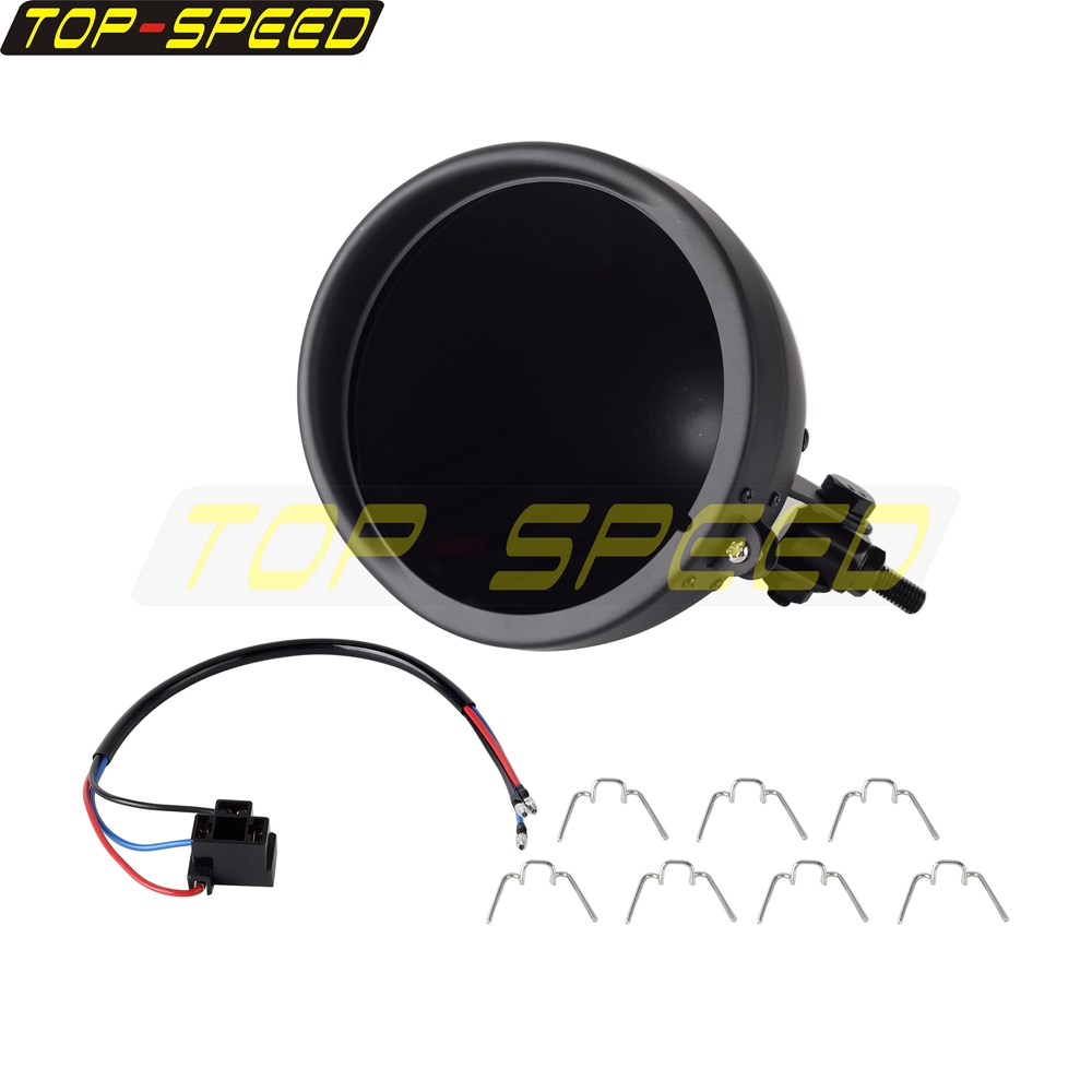 Preto/cromado farol da motocic - Outdoor Power Direct avaliação e preço