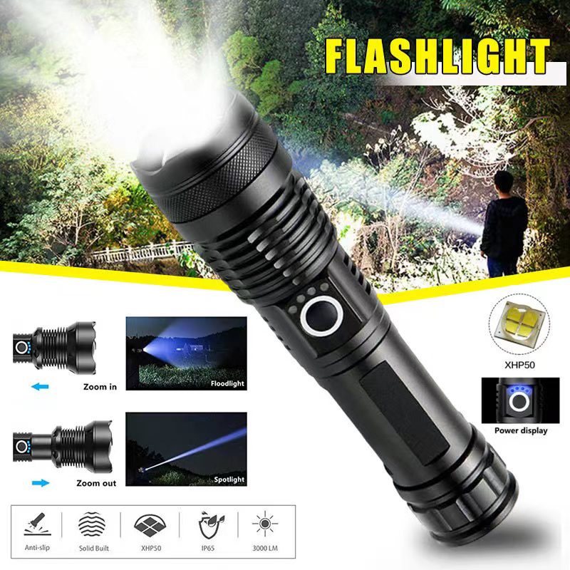 Alta potência xhp70 lanterna l - Outdoor Power Usb avaliação e preço