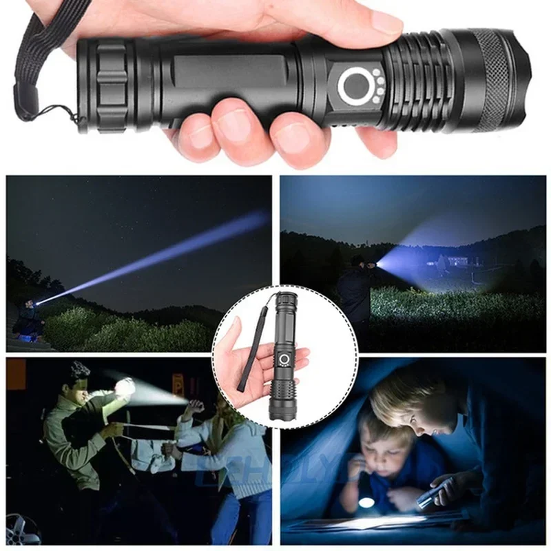 Alta potência xhp70 lanterna l - Outdoor Power Usb avaliação e preço